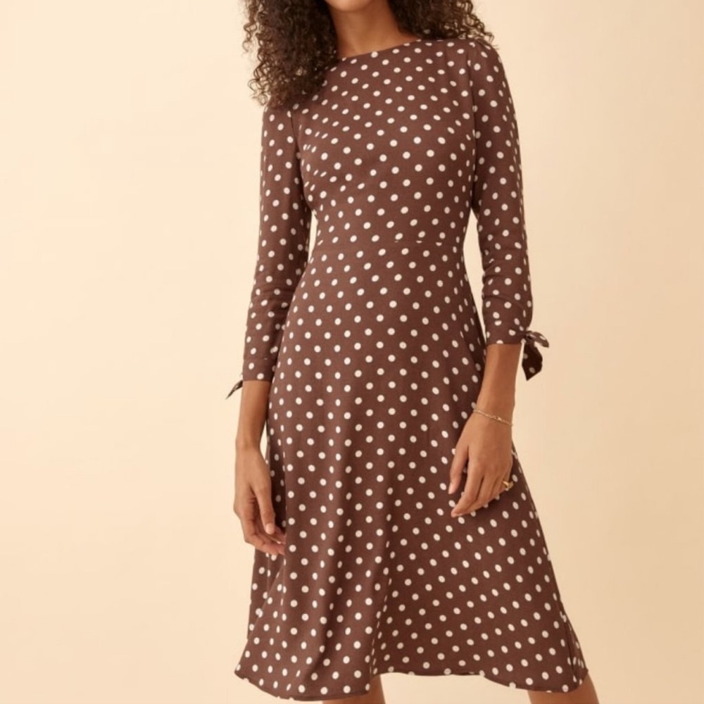 Reformation Port Dress in Au Lait size 10 NWT